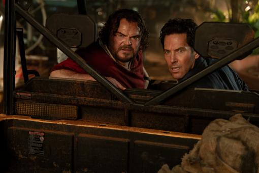 Doug (Jack Black) und Griff (Paul Rudd) in Sony Pictures' ANACONDA. © 2025 CTMG, Inc. All Rights Reserved.