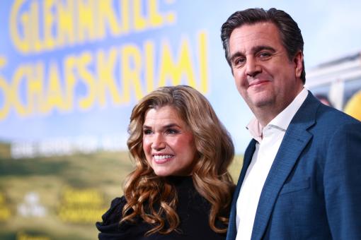 Anke Engelke & Bastian Pastewska auf der Deutschlandpremiere von GLENNKILL: EIN SCHAFSKRIMI im Kino in der KulturBrauerei in Berlin am 28.04.2026 (Foto: Sebastian Reuter/Getty Images for Sony Pictures Entertainment Deutschland GmbH)  © 2026 Getty Images