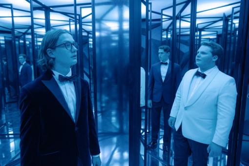 Bob Andrews (LEVI BRANDL), Peter Shaw (NEVIO WENDT) und Justus Jonas (JULIUS WECKAUF) in Sony Pictures’ DIE DREI ??? – NACHT IN ANGST  © Wiedemann und Berg Film GmbH/Deutsche Columbia Pictures Filmproduktion GmbH/Gaspar Gariglio